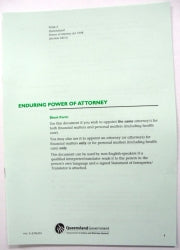 SP- POWER OF ATTORNEY ENDURING SHORT FORM FORM 2  Special Order Only G00047