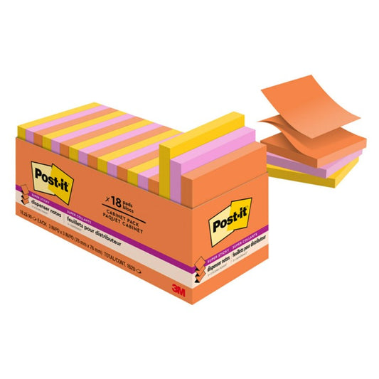 NOTES POST-IT POP UP 76X76MM R330-18SSAU-CP RIO/ENERGYB PK18   G00211