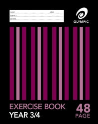 EXERCISE BOOK OLYMPIC YEAR 3/4 48PG   G00390