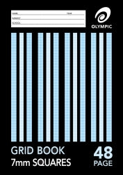 GRID BOOK OLYMPIC A4 7MM GRID 48PG   G00415