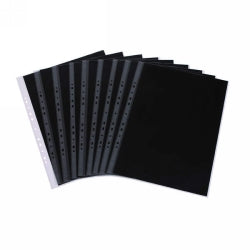 DISPLAY BOOK POCKET REFILLS 10'S A3 BLACK INSERTS   G00480