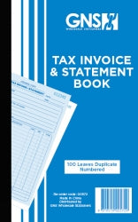 INVOICE/STATEMENT BOOK GNS 572 8X5 DUPLICATE 100LF   G00572