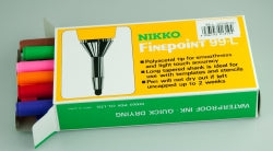 PEN NIKKO 99-L 0.4MM FINELINE ASST BX12   G00714