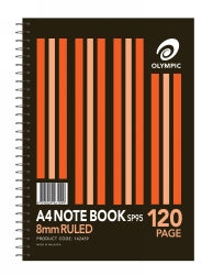 NOTEBOOK OLYMPIC A4 SP95 SPIRAL STUDENT   G00860