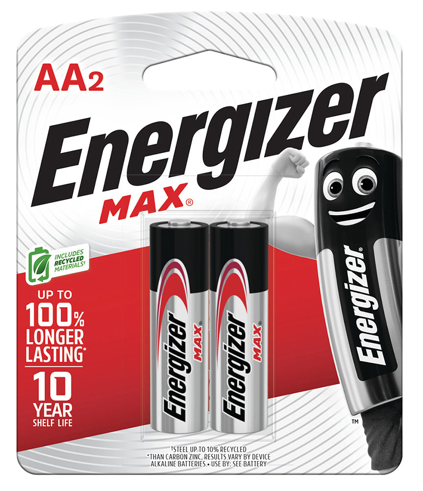 BATTERY ENERGIZER E91 AA BP2   G00912