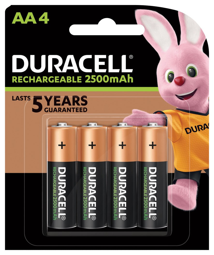 BATTERY DURACELL NIMH RECHARGEABLE 1950 AA4   G01175