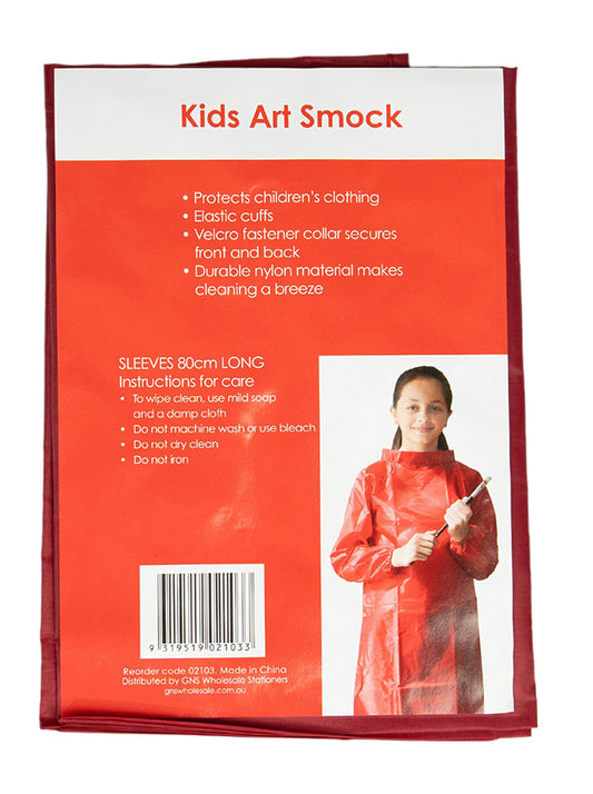 ART SMOCK GNS BASIC KIDS 80CM LONG SLEEVE   G02103
