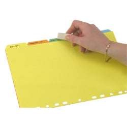 DIVIDERS MARBIG A4 MANILLA ERASABLE COL 5 TAB   G02746