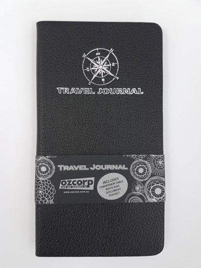 JOURNAL TRAVEL OZCORP SLIM SOFT COVER BLACK   G02964