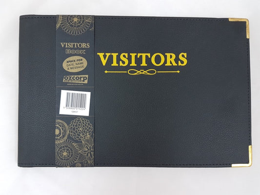 VISITORS BOOK OZCORP BLACK   G02967