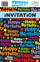 PAD INVITATION OZCORP 145X195 HAPPY BIRTHDAY 25SHT   G03052