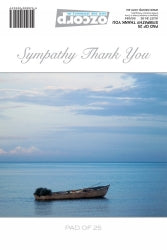 PAD SYMPATHY THANK YOU OZCORP 145X195 ROWBOAT 25SHT   G03055