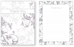 PAD THANK YOU SILVER LINEWORK   G03064