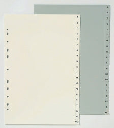 DIVIDERS MARBIG A4 PP WHITE A-Z   G03075