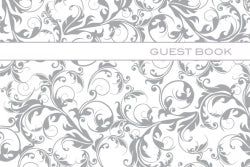 GUEST BOOK OZCORP 250X160 SILVER LINEWORK 64PG   G03115