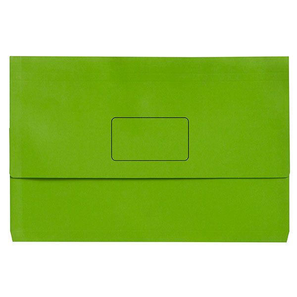 DOCUMENT WALLET MARBIG SLIMPICK F/C BRIGHT GREEN PK10   G03913