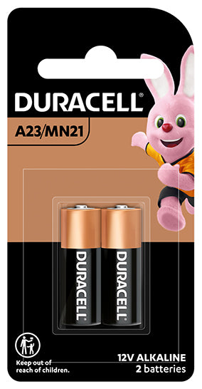 BATTERY DURACELL ALKALINE 23 12V PK2 MN21   G03946