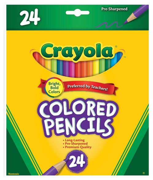 PENCIL COLOURED CRAYOLA BX24   G04024