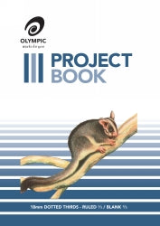 PROJECT BOOK OLYMPIC 335X240MM 18MM DOTTED THIRDS 24PG   G04178