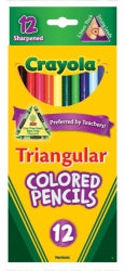 PENCIL COLOURED CRAYOLA TRIANGULAR PK12   G04212