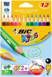 PENCIL COLOURED BIC KIDS EVOLUTION TRIANG PK12   G05601