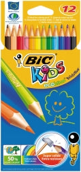 PENCIL COLOURED BIC KIDS EVOLUTION PK12   G05620