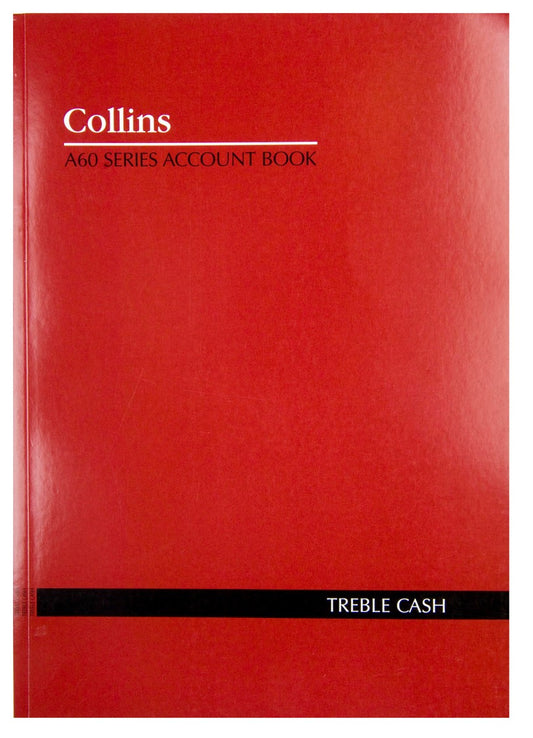 ACCOUNT BOOK COLLINS A60 TREBLE CASH   G06015