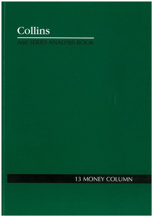 ANALYSIS BOOK COLLINS A60 13MC   G06022