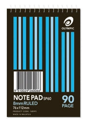 NOTEBOOK OLYMPIC SP60 A7 SPIRAL T/O   G06201