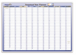 PLANNER PERPETUAL YEAR WRITERAZE 700X1000MM   G09015