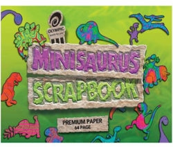 SCRAPBOOK OLYMPIC MINISAURUS 168X240MM BOND 64PG   G09214