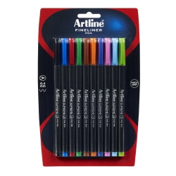 PEN ARTLINE SUPREME 0.4MM FINELINE ASST PK10   G09750