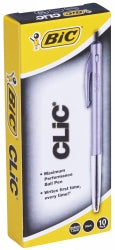 PEN BIC BP CLIC M10 MEDIUM BLACK BX10   G09935