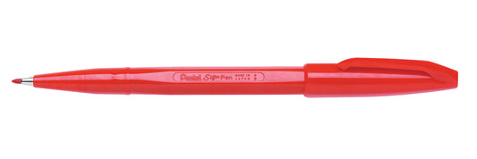 PEN PENTEL FINELINER 0.8MM SIGN PEN BULLET POINT S520 RED BX12   G10163