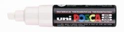 MARKER UNI POSCA PC8K CHISEL TIP WHITE   G10268E