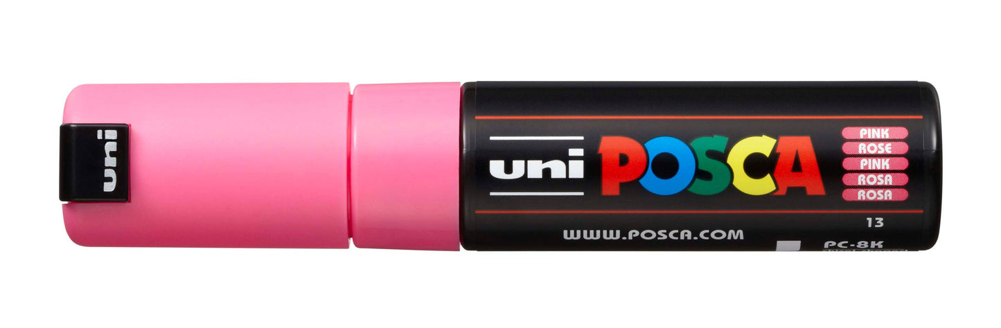 MARKER UNI POSCA PC8K CHISEL TIP PINK   G10273E