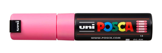 MARKER UNI POSCA PC8K CHISEL TIP PINK   G10273E