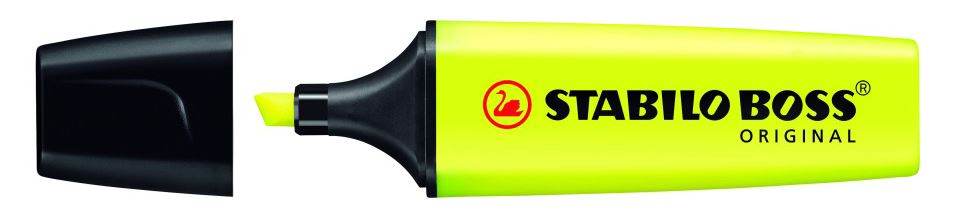 HIGHLIGHTER STABILO BOSS YELLOW BX10   G10284