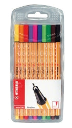 PEN STABILO FIBRE TIP POINT 88 0.4 PK10   G10308