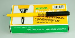 PEN NIKKO 99-L 0.4MM FINELINE BLACK   G10505