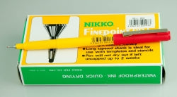 PEN NIKKO 99-L 0.4MM FINELINE RED   G10507