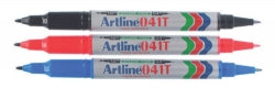 MARKER ARTLINE 041T TWIN TIP BLACK   G10615