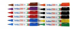 MARKER ARTLINE 700 PERMANENT 0.7MM BULLET NIB ASST BX12   G10639