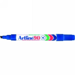 MARKER ARTLINE 90 PERMANENT 5MM CHISEL NIB BLUE   G10642