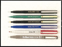 PEN ARTLINE FINELINER 220 0.2MM SUPERFINE GREEN   G10656