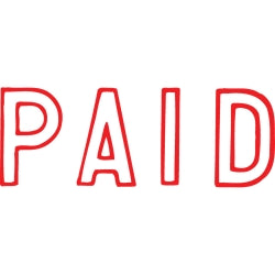 X-STAMPER 1005 PAID RED   G10764