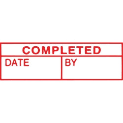 X-STAMPER 1542 COMPLETED DATE/BY RED   G10839