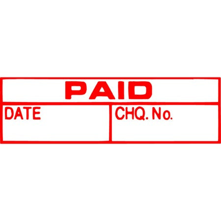 X-STAMPER 1533 PAID/DATE/CHQ   G10938