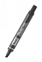 MARKER PENTEL N60 PERMANENT CHISEL POINT BLACK   G10972