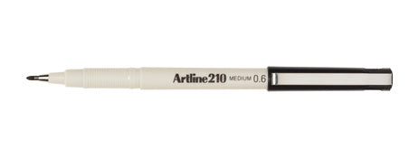 PEN ARTLINE FINELINER 210 0.6MM MEDIUM BLACK BX12   G11006